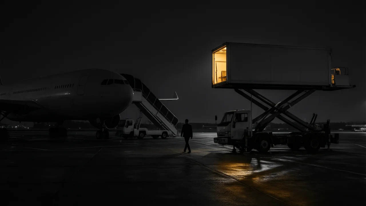 TRUMP TROCA de AVIÃO por CAMINHÃO de CATERING