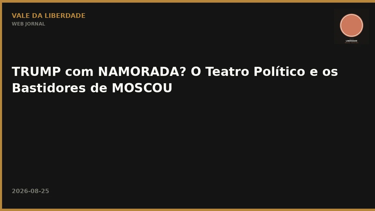 TRUMP com NAMORADA? O Teatro Político e os Bastidores de MOSCOU
